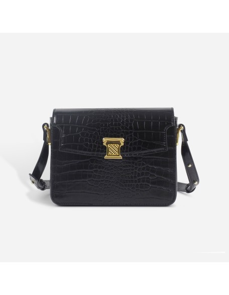 New Crocodile-Patterned Leather Crossbody Bag: Fashionable Single-Shoulder Commuter Bag with Free Shipping, Premium-Quality Small Square Bag