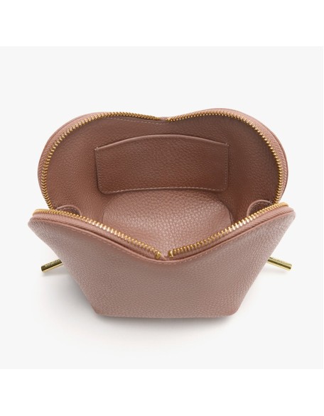 Makeup bag, travel-friendly cosmetic storage bag, handbag, skincare products, leather toiletry bag