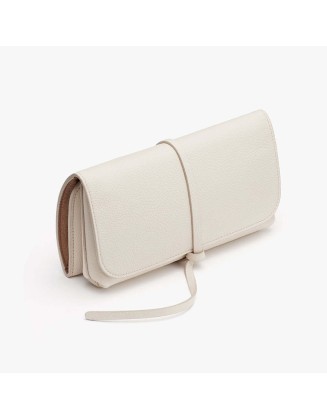 Makeup bag, beauty tools, leather storage bag, travel-friendly, minimalist, portable makeup brush bag