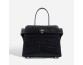 Crocodile-patterned handbag, women's luxury commuter bag, large capacity, versatile, office-style, single-shoulder crossbody leather bag